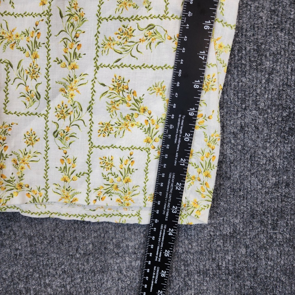 Joie Women 100% Linen Cottagecore Prairie Floral Wide Leg Pants Size L - Picture 4 of 8